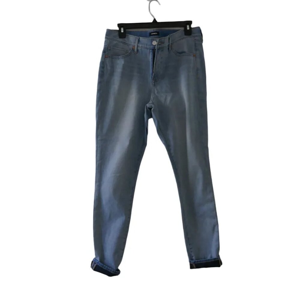Express Mid Rise Skinny Jeans, Size 12 Long